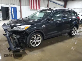 2013 Ford Escape Titanium with VIN 1FMCU9J93DUC84611, listed as a Copart auction lot 59046515 with 126,386 mi miles and Salvage title. Bid and sale history available at DreamBid. Image 1.