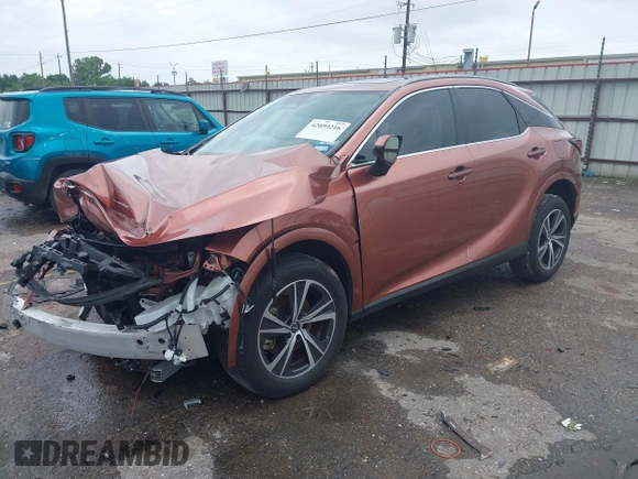 2024 Lexus RX 350 with VIN JTJCHMAA0R2011454, listed as a IAAI auction lot 42059216 with 23,449 mi miles and . Bid and sale history available at DreamBid. Image 2.