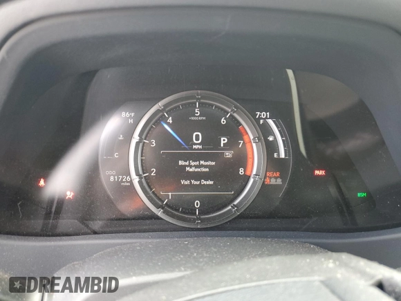 2019 Lexus UX 200 z VIN JTHY3JBH0K2001027, wystawiony jako Copart lot #56859105 z przebiegiem 81 726 mil mil oraz Szkoda całkowita • Salvage title. Historia ofert i sprzedaży dostępna na DreamBid. Obrazek 9.