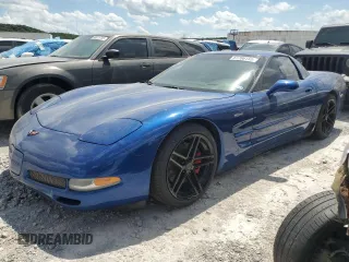 2002 Chevrolet Corvette Z06 with VIN 1G1YY12S525131116, listed as a Copart auction lot 61766155 with 126,271 mi miles and Salvage title. Bid and sale history available at DreamBid. Image 1.