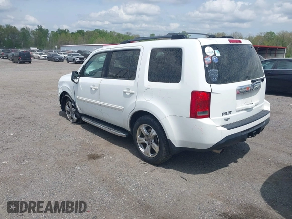 2014 Honda Pilot EX-L with VIN 5FNYF3H50EB005811, listed as a IAAI auction lot 42115804 with 216,033 mi miles and . Bid and sale history available at DreamBid. Image 3.