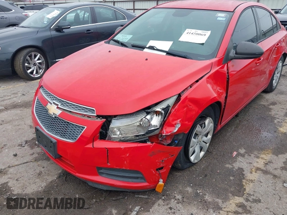 2014 Chevrolet Cruze LS with VIN 1G1PA5SG3E7144801, listed as a IAAI auction lot 41450069 with 69,508 mi miles and . Bid and sale history available at DreamBid. Image 6.