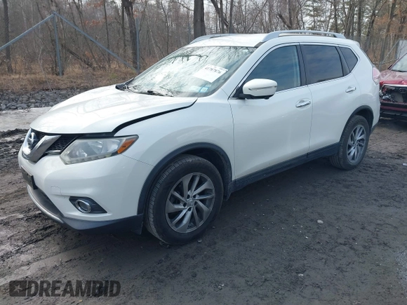 2014 Nissan Rogue S with VIN 5N1AT2MV9EC870327, listed as a IAAI auction lot 41787876 with 98,534 mi miles. Bid and sale history available at carsss.com. Image 2.