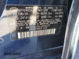 2020 Genesis G70 2.0T с VIN KMTG34LA5LU053373, выставлен на аукционе Copart как лот 42152495 с пробегом 59 701 миль миль и Списание • Salvage title. История ставок и продаж доступна на DreamBid. Изображение 13.