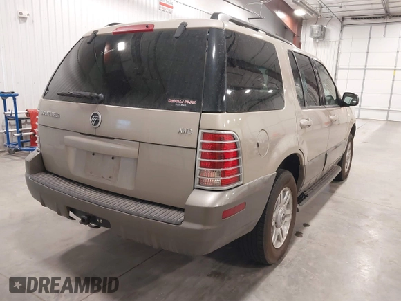 2004 Mercury Mountaineer Convenience z VIN 4M2ZU86K84ZJ13774, wystawiony jako IAAI lot #41731198 z przebiegiem 316 092 mil mil oraz . Historia ofert i sprzedaży dostępna na DreamBid. Obrazek 4.