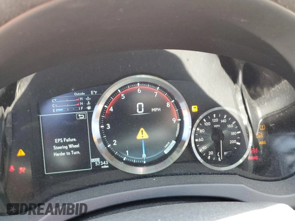 2015 Lexus RC F with VIN JTHHP5BC7F5002390, listed as a Copart auction lot 62698345 with 57,343 mi miles and Salvage title. Bid and sale history available at DreamBid. Image 9.