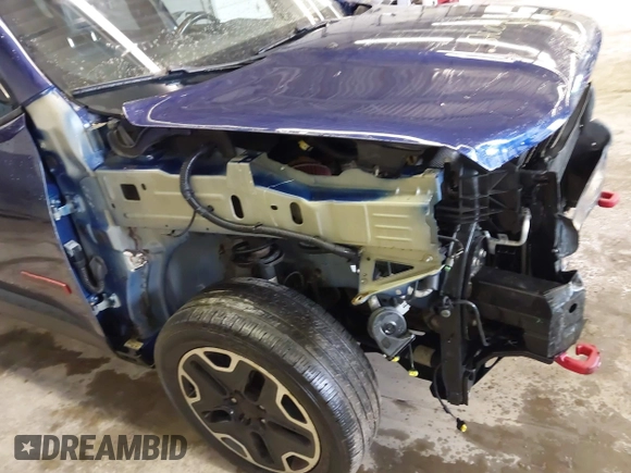 2016 Jeep Renegade Trailhawk with VIN ZACCJBCT0GPD29118, listed as a IAAI auction lot 42406839 with 107,952 mi miles and . Bid and sale history available at DreamBid. Image 17.