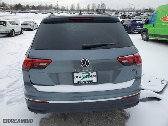 2024 Volkswagen Tiguan S with VIN 3VVFB7AXXRM157734, listed as a Copart auction lot 44740085 with 0 mi miles and Salvage Title. Bid and sale history available at carsss.com. Image 6.