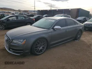 2014 Audi S8 with VIN WAUD2AFD0EN004276, listed as a Copart auction lot 84503204 with 58,919 mi miles and Salvage Title. Bid and sale history available at carsss.com. Image 1.