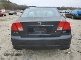 2004 Honda Civic EX with VIN 2HGES26704H507483, listed as a Copart auction lot 48574625 with 181,619 mi miles and Salvage Title. Bid and sale history available at DreamBid. Image 6.