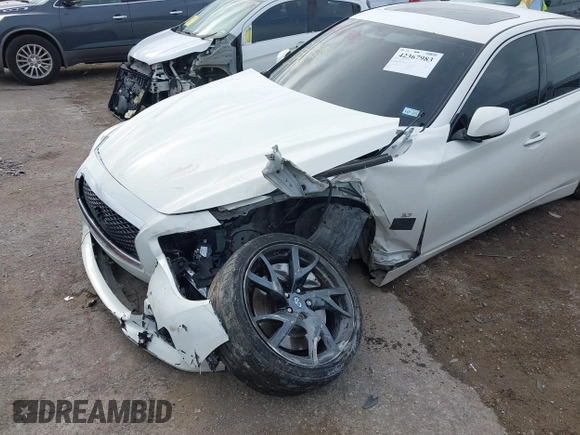 2015 Infiniti Q50 Premium z VIN JN1BV7APXFM352327, wystawiony jako IAAI lot #42367983 z przebiegiem 110 636 mil mil oraz . Historia ofert i sprzedaży dostępna na DreamBid. Obrazek 6.