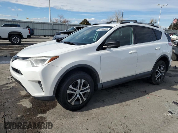 2018 Toyota RAV4 LE with VIN 2T3BFREVXJW741009, listed as a Copart auction lot 46268685 with 53,467 mi miles and Salvage Title. Bid and sale history available at DreamBid. Image 1.