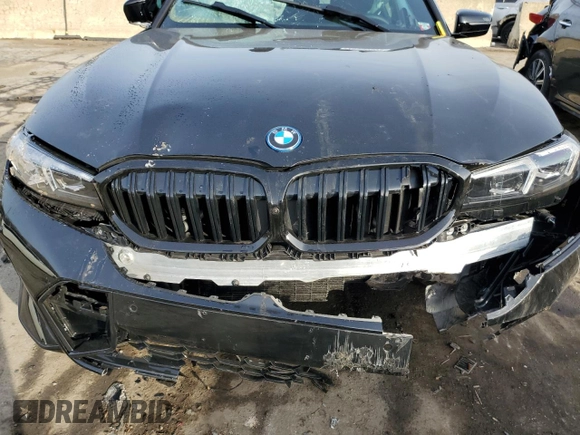 2023 BMW 3 Series 330e xDrive with VIN 3MW39FS0XP8D43902, listed as a Copart auction lot 80539264 with Not Provided miles and Non Repairable. Bid and sale history available at carsss.com. Image 11.