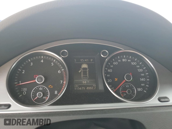 2013 Volkswagen CC VR6 Lux with VIN WVWHU7AN7DE508906, listed as a Copart auction lot 51809335 with 115,679 mi miles and Salvage Title. Bid and sale history available at carsss.com. Image 9.