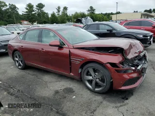 2023 Genesis G80 Sport with VIN KMTGB4SD1PU191609, listed as a Copart auction lot 66351654 with 19,622 mi miles and Salvage Title. Bid and sale history available at DreamBid. Image 4.
