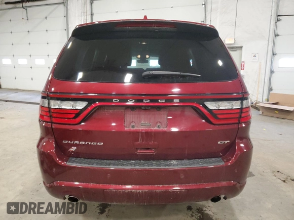 2021 Dodge Durango GT Plus with VIN 1C4RDJDG8MC695745, listed as a Copart auction lot 51138745 with 76,126 mi miles and Salvage title. Bid and sale history available at DreamBid. Image 6.