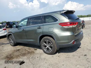 2019 Toyota Highlander LE with VIN 5TDBZRFH7KS711954, listed as a Copart auction lot 62260155 with 51,326 mi miles and Salvage title. Bid and sale history available at DreamBid. Image 2.