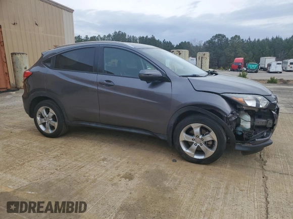 2016 Honda HR-V EX-L w/Navi with VIN 3CZRU5H7XGM709627, listed as a Copart auction lot 49916365 with 133,309 mi miles and Salvage Title. Bid and sale history available at carsss.com. Image 4.
