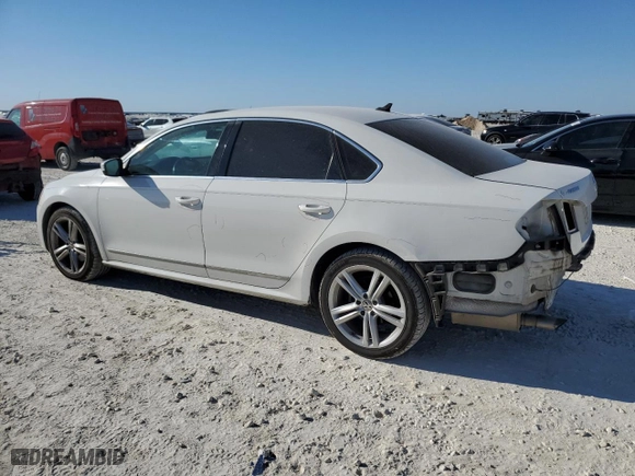 2013 Volkswagen Passat SEL Premium with VIN 1VWCM7A32DC063332, listed as a Copart auction lot 77217544 with 104,534 mi miles and Salvage Title. Bid and sale history available at carsss.com. Image 2.