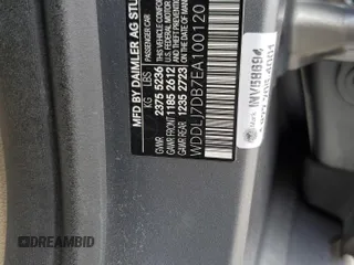 2014 Mercedes-Benz CLS 550 с VIN WDDLJ7DB7EA100120, выставлен на аукционе Copart как лот 53098455 с пробегом 91 938 миль миль и Списание • Salvage title. История ставок и продаж доступна на DreamBid. Изображение 14.