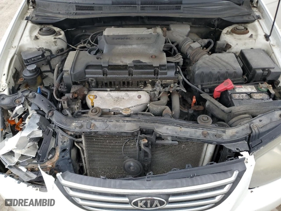 2009 Kia Spectra EX with VIN KNAFE222595585645, listed as a Copart auction lot 51513505 with 181,466 mi miles and Salvage Title. Bid and sale history available at carsss.com. Image 11.