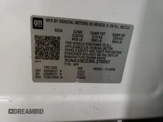 2024 Chevrolet Equinox LS with VIN 3GNAX5EG3RL270057, listed as a Copart auction lot 42299695 with 10,868 mi miles and Salvage Title. Bid and sale history available at carsss.com. Image 14.