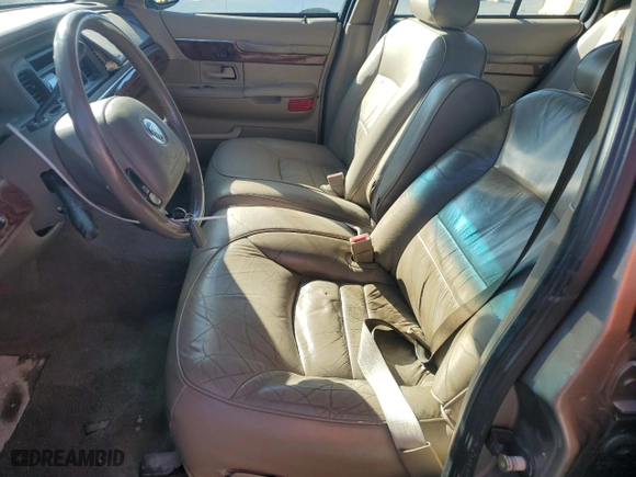 2001 Mercury Grand Marquis LS with VIN 2MEFM75W61X660369, listed as a Copart auction lot 48666655 with 120,590 mi miles and Salvage Title. Bid and sale history available at carsss.com. Image 7.