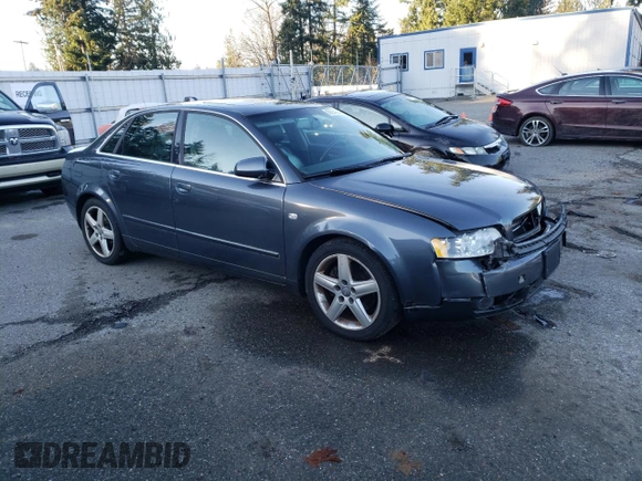 2004 Audi A4 3.0L with VIN WAULT68E64A179570, listed as a Copart auction lot 82654564 with 158,810 mi miles and Salvage Title. Bid and sale history available at carsss.com. Image 4.