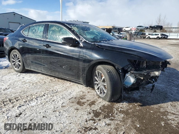 2017 Acura TLX w/Technology Pkg with VIN 19UUB1F56HA800152, listed as a Copart auction lot 42673115 with 0 mi miles and Salvage Title. Bid and sale history available at carsss.com. Image 4.
