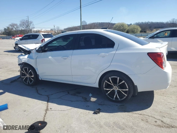 2016 Chevrolet Sonic LT with VIN 1G1JC5SHXG4162676, listed as a Copart auction lot 49361545 with 46,883 mi miles and Salvage Title. Bid and sale history available at carsss.com. Image 2.