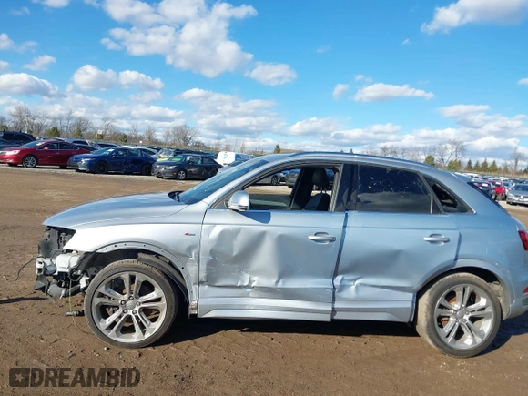 2018 Audi Q3 Premium Plus with VIN WA1JCCFS4JR030776, listed as a IAAI auction lot 41709645 with 73,953 mi miles. Bid and sale history available at carsss.com. Image 14.