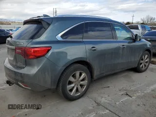 2014 Acura MDX Advance with VIN 5FRYD4H83EB029881, listed as a Copart auction lot 47689435 with 97,184 mi miles and Salvage Title. Bid and sale history available at DreamBid. Image 3.