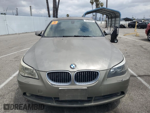 2007 BMW 5 Series 530i with VIN WBANE73537CM46172, listed as a Copart auction lot 54762505 with 111,597 mi miles and Clean title. Bid and sale history available at DreamBid. Image 5.