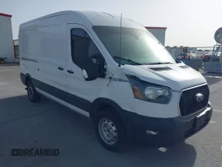 2023 Ford Transit Cargo with VIN 1FTBR1C85PKA32611, listed as a IAAI auction lot 41698153 with 25,010 mi miles. Bid and sale history available at carsss.com. Image 1.