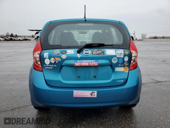 2016 Nissan Note S with VIN 3N1CE2CPXGL353199, listed as a Copart auction lot 54690375 with 134,612 mi miles and Salvage Title. Bid and sale history available at DreamBid. Image 6.