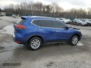 2020 Nissan Rogue SV with VIN JN8AT2MV9LW121709, listed as a Copart auction lot 52687575 with 90,519 mi miles and Salvage Title. Bid and sale history available at carsss.com. Image 3.