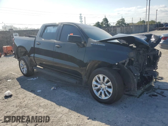 2022 Chevrolet Silverado 1500 Custom with VIN 3GCPABEK9NG523246, listed as a Copart auction lot 48911035 with Not Provided miles and Non Repairable. Bid and sale history available at DreamBid. Image 4.