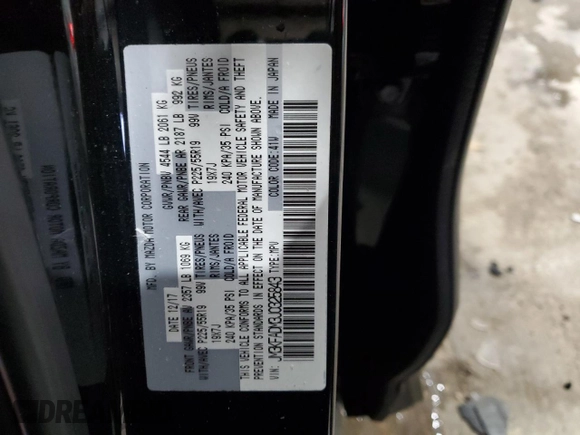 2018 Mazda CX-5 Grand Touring with VIN JM3KFADM3J0325843, listed as a Copart auction lot 87958375 with 93,577 mi miles and Salvage title. Bid and sale history available at DreamBid. Image 16.
