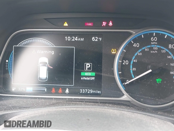 2022 Nissan LEAF S with VIN 1N4AZ1BV2NC557836, listed as a IAAI auction lot 42164896 with 33,729 mi miles and . Bid and sale history available at DreamBid. Image 16.