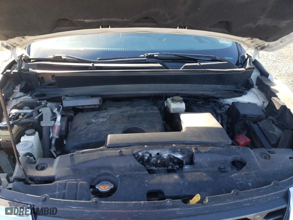 2017 Nissan Pathfinder S with VIN 5N1DR2MM8HC678808, listed as a Copart auction lot 45260615 with 114280 miles and Salvage Title. Bid and sale history available at carsss.com. Image 12.
