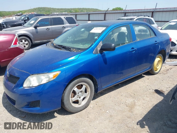 2009 Toyota Corolla with VIN JTDBL40E799044489, listed as a IAAI auction lot 42053660 with 186,356 mi miles. Bid and sale history available at carsss.com. Image 2.