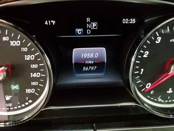 2019 Mercedes-Benz E-Class E 300 with VIN WDDZF4KB4KA673596, listed as a Copart auction lot 44450905 with 56,797 mi miles and Salvage Title. Bid and sale history available at carsss.com. Image 9.