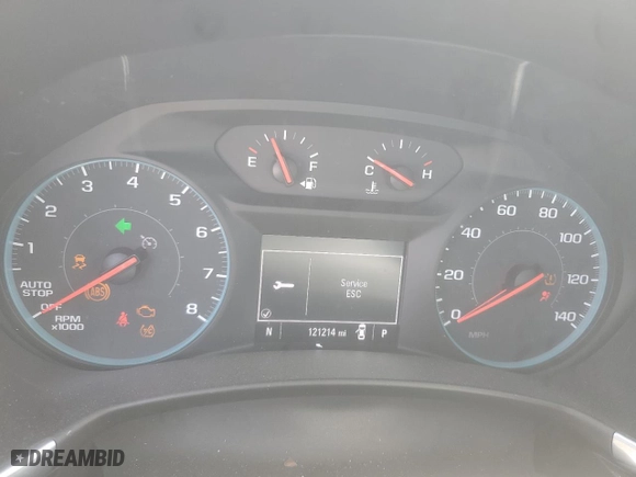 2018 Chevrolet Equinox LS with VIN 3GNAXHEV2JS504022, listed as a Copart auction lot 49602885 with 121,214 mi miles and Salvage Title. Bid and sale history available at carsss.com. Image 9.