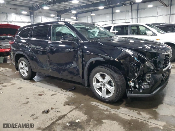 2021 Toyota Highlander L with VIN 5TDBZRBH3MS535784, listed as a Copart auction lot 44728705 with 37,741 mi miles and Non Repairable. Bid and sale history available at carsss.com. Image 4.
