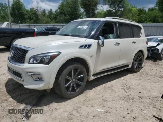 2016 Infiniti QX80 with VIN JN8AZ2NC0G9400613, listed as a Copart auction lot 61346795 with 129,753 mi miles and Clean title. Bid and sale history available at DreamBid. Image 1.