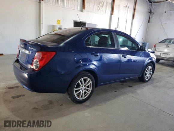 2014 Chevrolet Sonic LT with VIN 1G1JC5SHXE4171858, listed as a Copart auction lot 51755405 with 108,004 mi miles and Salvage Title. Bid and sale history available at DreamBid. Image 3.