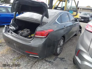 2018 Genesis G80 3.8L with VIN KMHGN4JE7JU262623, listed as a IAAI auction lot 41230215 with 94,006 mi miles. Bid and sale history available at carsss.com. Image 4.