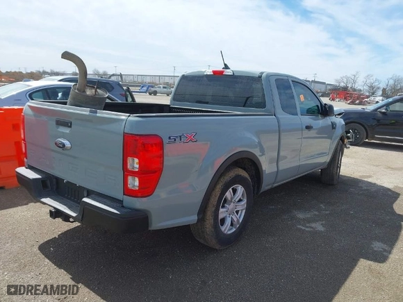 2021 Ford Ranger XL with VIN 1FTER1EH9MLD30966, listed as a IAAI auction lot 41607716 with 35,584 mi miles. Bid and sale history available at carsss.com. Image 4.