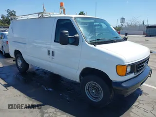 2006 Ford Econoline Cargo with VIN 1FTNE24L66HA64111, listed as a IAAI auction lot 41947445 with 205,025 mi miles and . Bid and sale history available at DreamBid. Image 1.