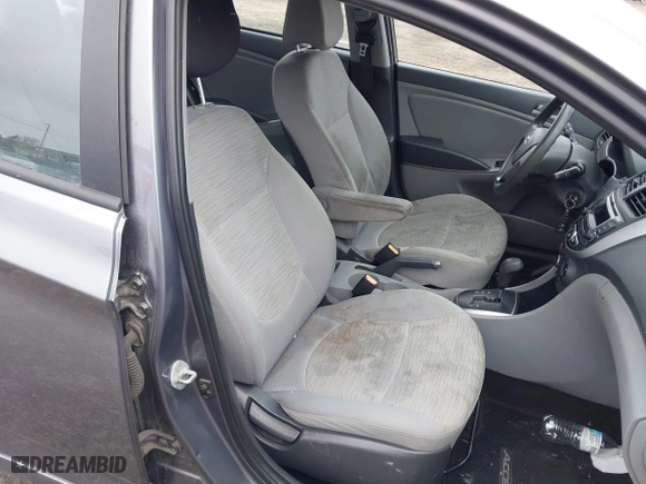 2015 Hyundai Accent GLS with VIN KMHCT4AE0FU929088, listed as a IAAI auction lot 41993359 with 149,958 mi miles. Bid and sale history available at carsss.com. Image 5.